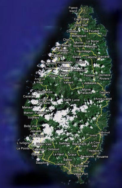 Fly into the Hewanorra airport at the south end of the island near Vieux Fort.  Not the little one on the north west side near Castries like we did.