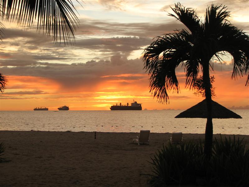 Sunset the first night in Saipan