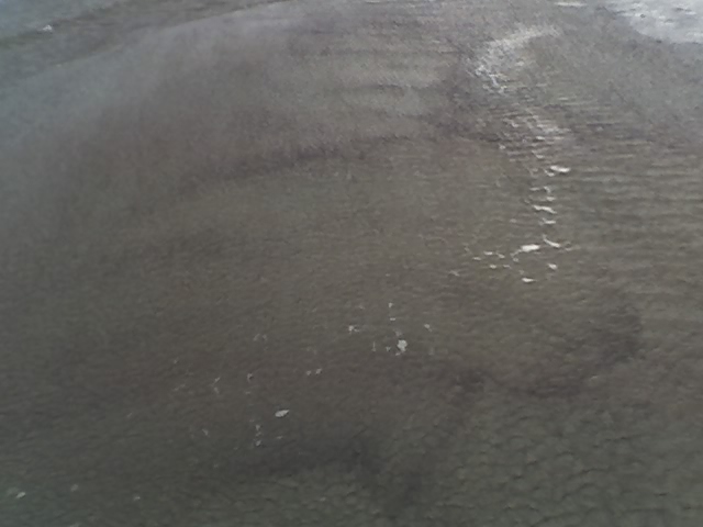 even the water particles were blowing