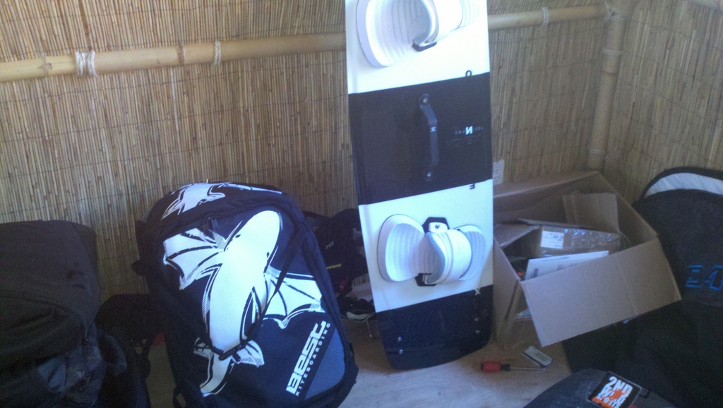 2012 Nemesis HP 10m kite from Best and a Xenon Infra 133 Board