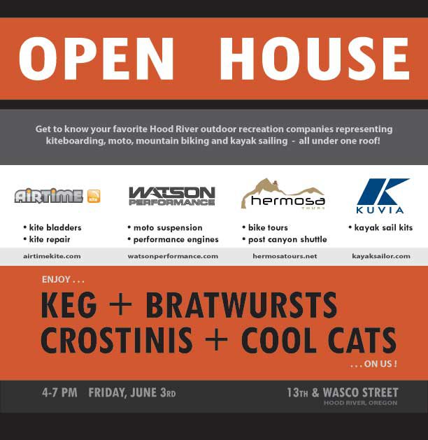AIRTIME Kite open house flyer