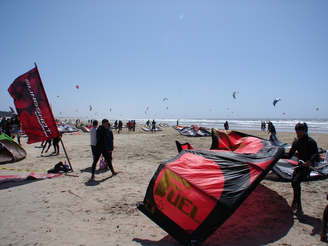 the beach