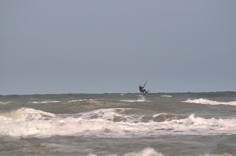 A little hop on the surfboard.  I love to jump this board!