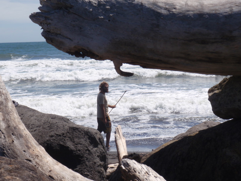 so the locals have said that the wood on the beach cant be burned or even picked up.  as a result theres wood everywhere.