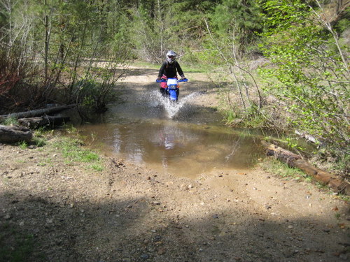 My first small creek crossing