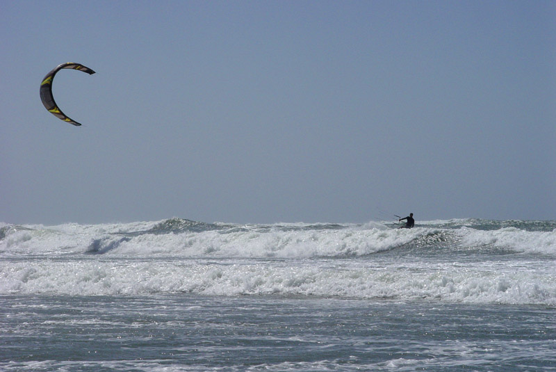 On top of the waves