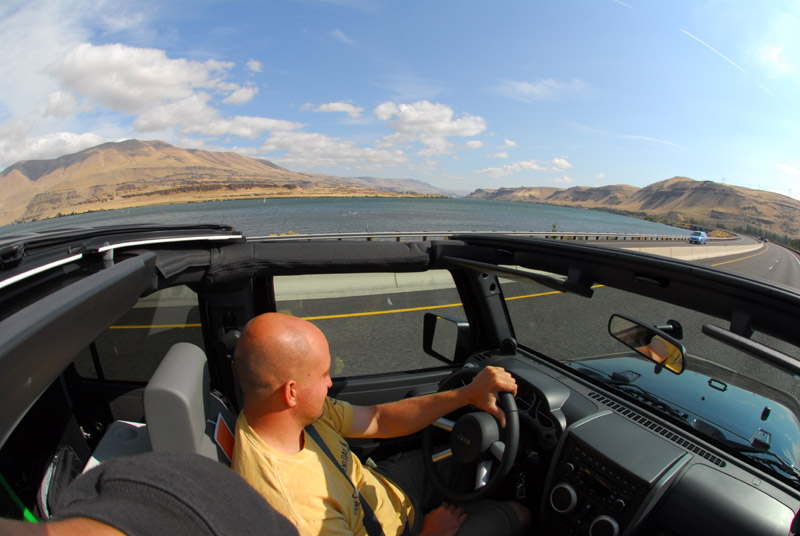 On way to Rufus in Revors Jeep