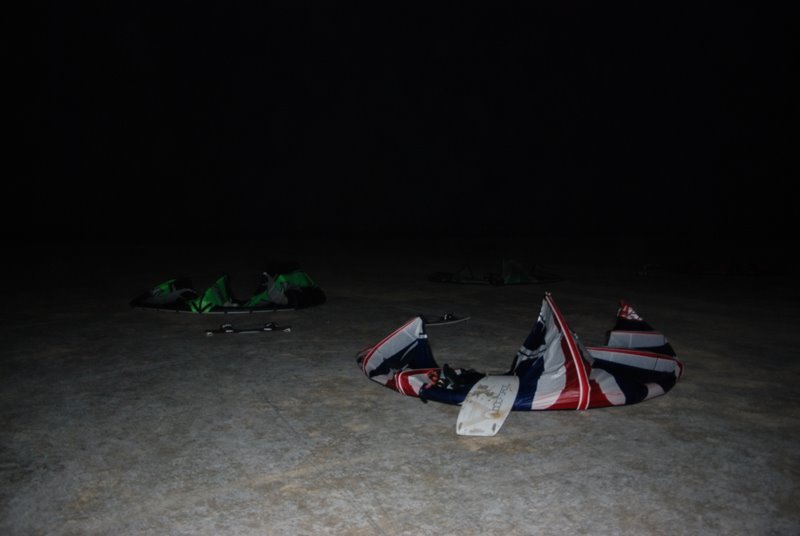 Kites ready to go.  Have to remember to set up before sundown.