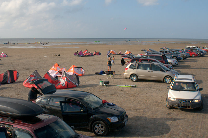 Looking down the line up.  This shows about 1/2 of the cars that were there.