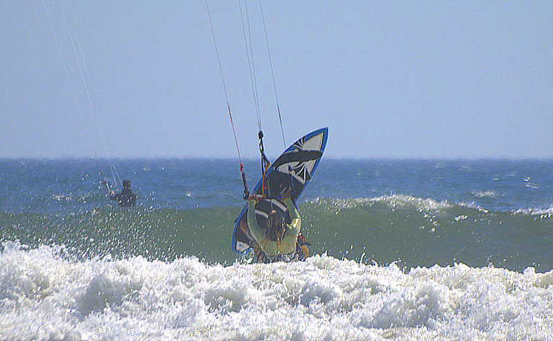 Carol bounces over the wash