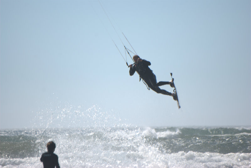 Daniel gets a nice pop off the wave