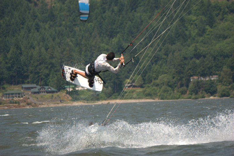 Step 1 of Tuckers backroll to face plant. Much more style than mine.