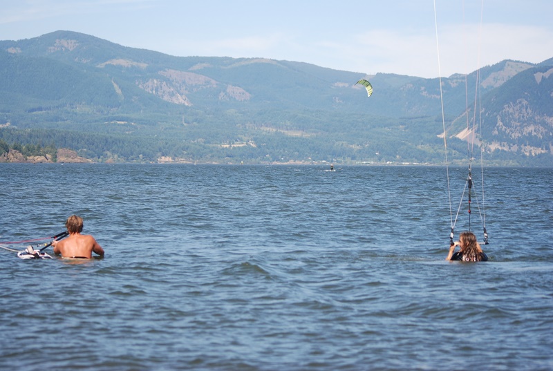 Shawn stops to chat with Josh.