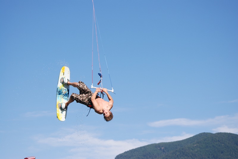 Ben going up for the pass...