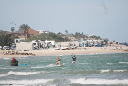 Shannon made the bouy and I had to go back up.