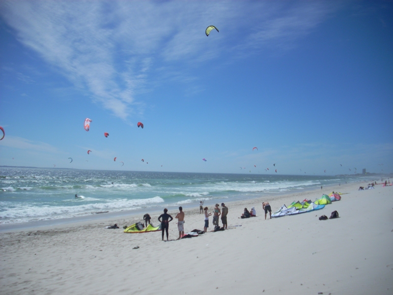 a few people on the water still