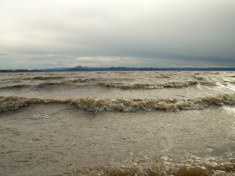 Yes it looks brown, but who cares, look at that wind!.