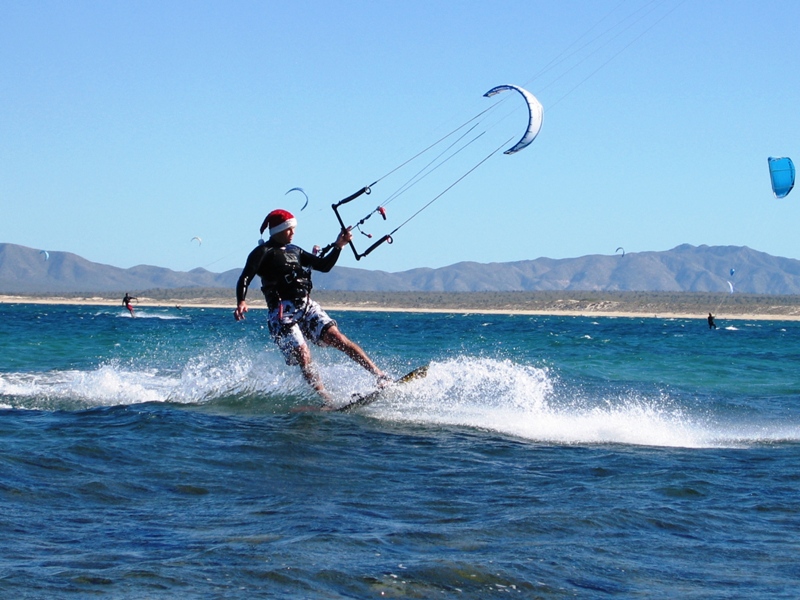 Dano kiting on Christmas day