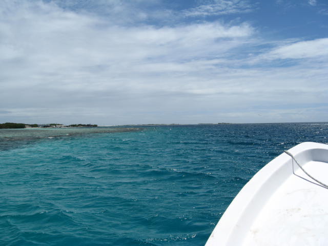 Heading out for the day from Gran Roques.