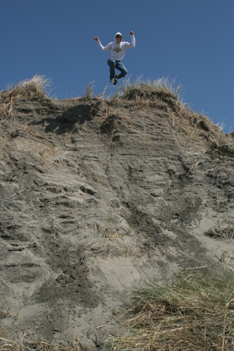 What's a day at the coast without some dune divin'?