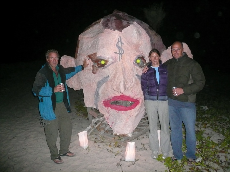 Kurt, Sarah, and Lee with Mr. Bush at Burning Bush