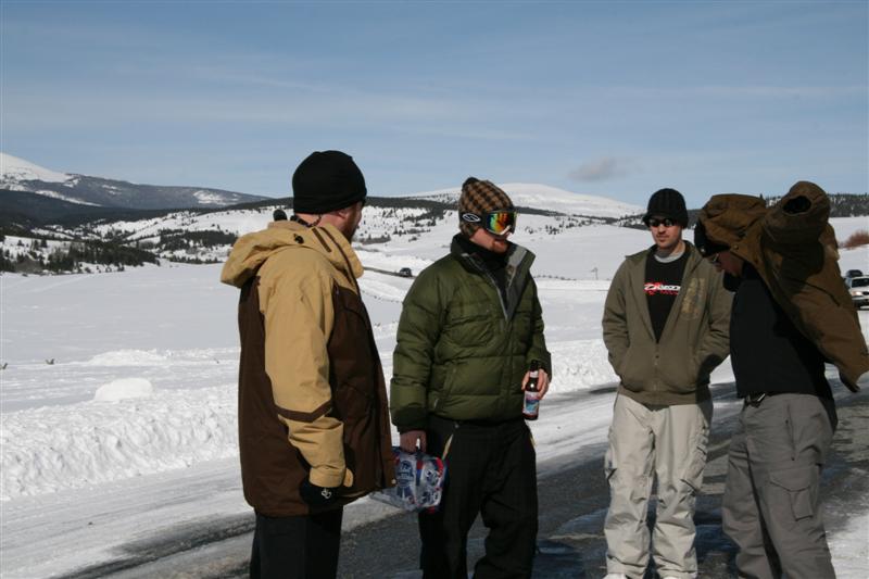 No wind at Mt Haggin, time for beer!