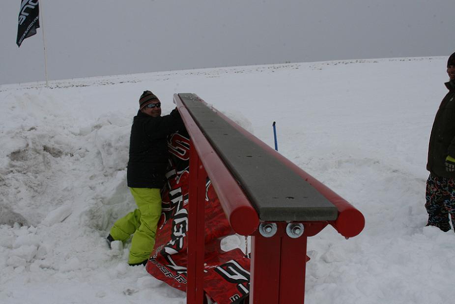 Dave setting up
