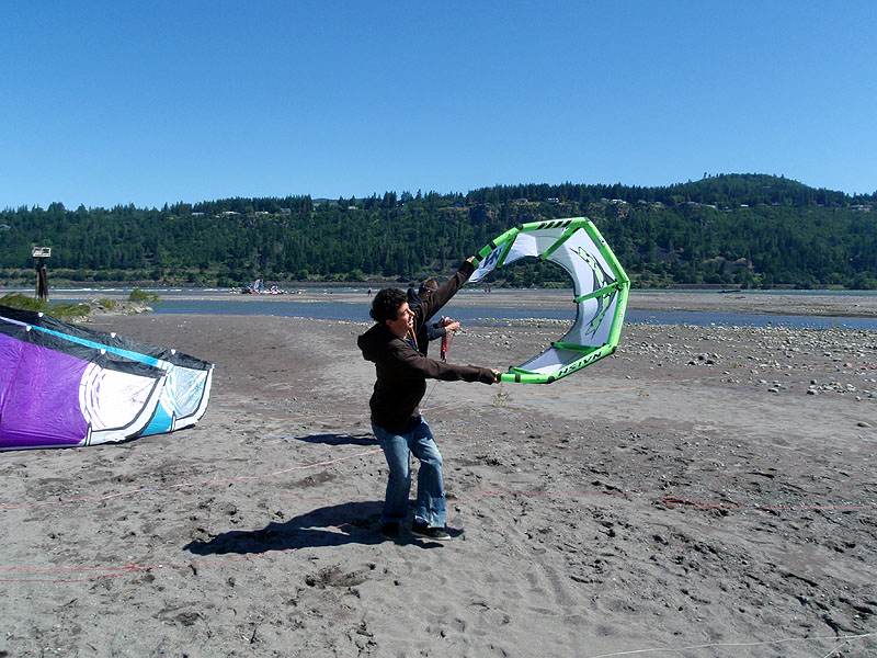 About the right size kite for the day!