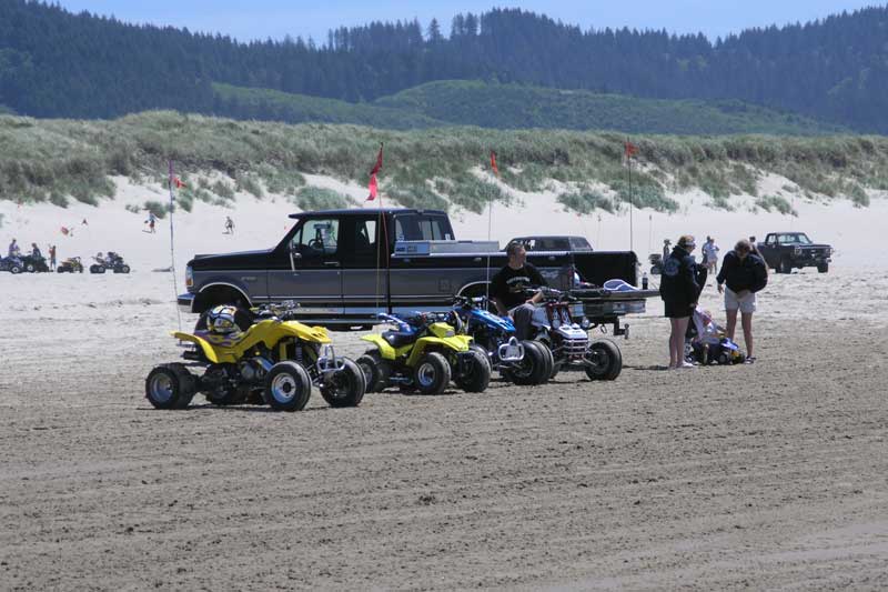 Just another quiet (not) day at the ATV beach...