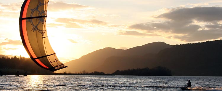 BamBam catches sunset in the Gorge just perfect