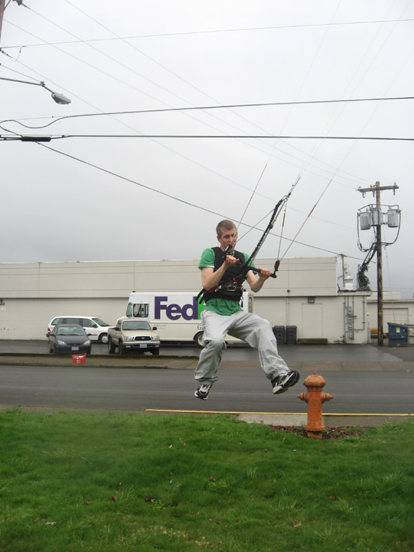 "as long as the power lines are upwind of you you should be fine"