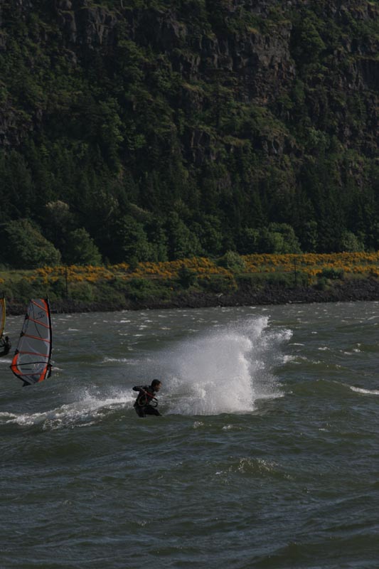 Chris, displacing a bit of that dirty Columbia water.