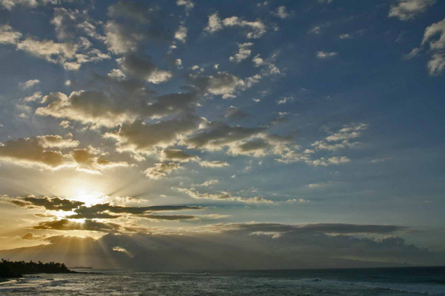 Sunset from Hookipa Beach Park.