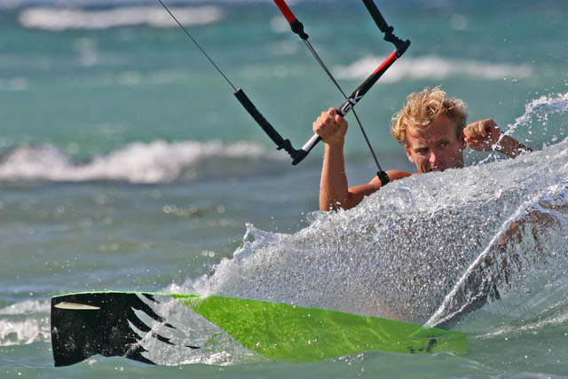 Hey look, at least one kite shot. Cameron testing out a GK?