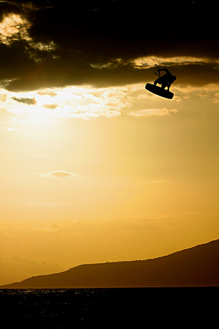 Wally from Seattle hangs in the clouds off the south shore.