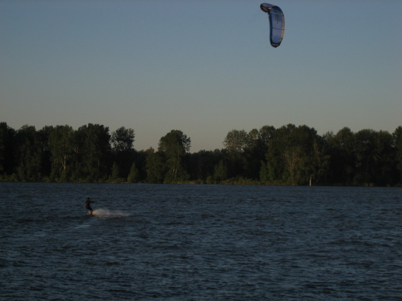 Last guy on the water - riding into the sunset.