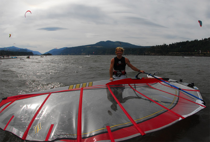Robby checking out kitefest