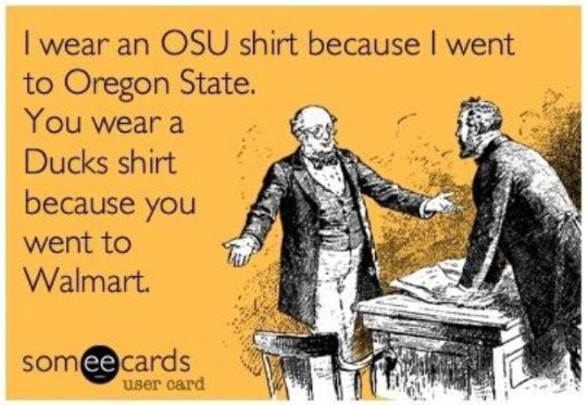 Beavers vs. duck fans. :-)!!