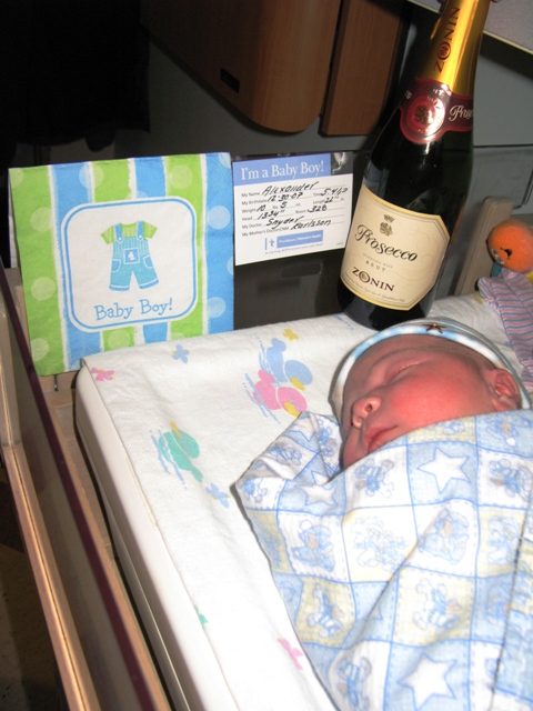 But then he drank out of the big baby bottle on New Year's Eve...