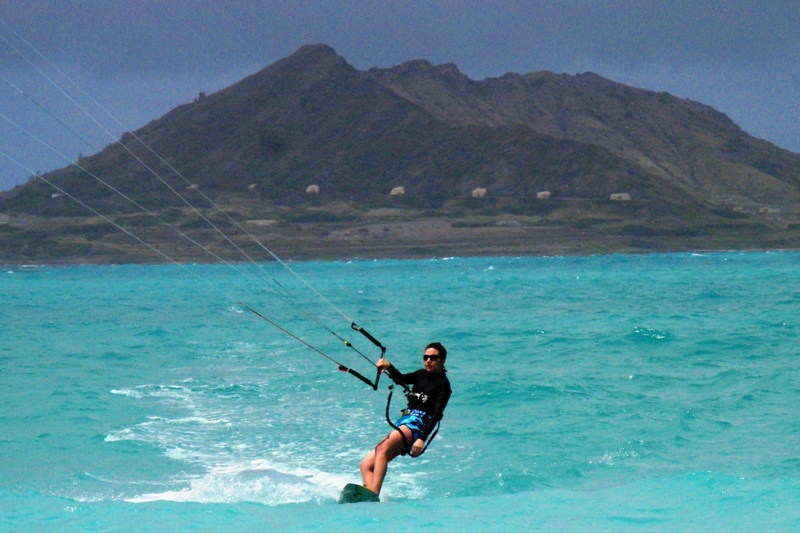 Mom enjoying the water time