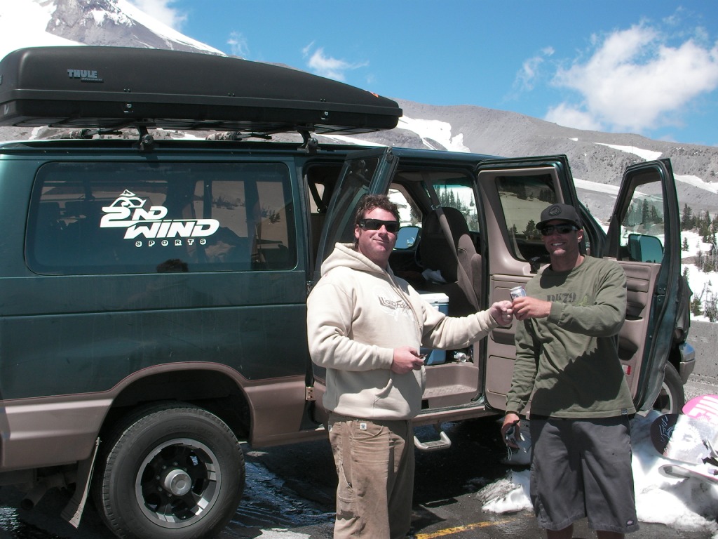 Nothin' better than a cold PBR after riding!