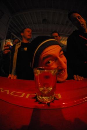 aaaaarrrrggghhh... me good pirate eye thinks this shot glass be a tad empty me matey!