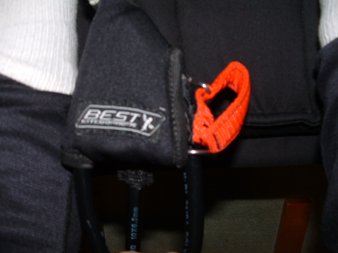 Under tension, it's hard to see but the pin has backed out about 1/2"