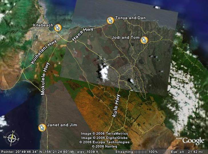 Crew Locations on Maui